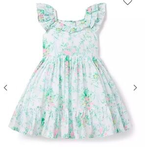 Janie and Jack The Flowerful Dress White Floral size 7